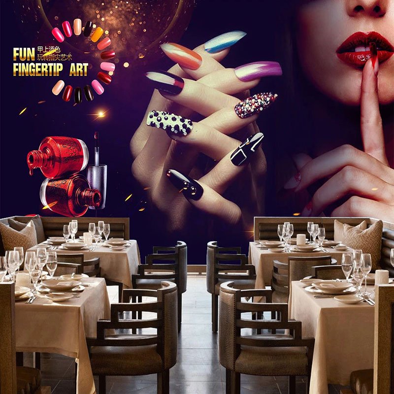 Beauty Makeup Wallpaper - Custom Any Size Wallpaper 3D Self-Adhesive
