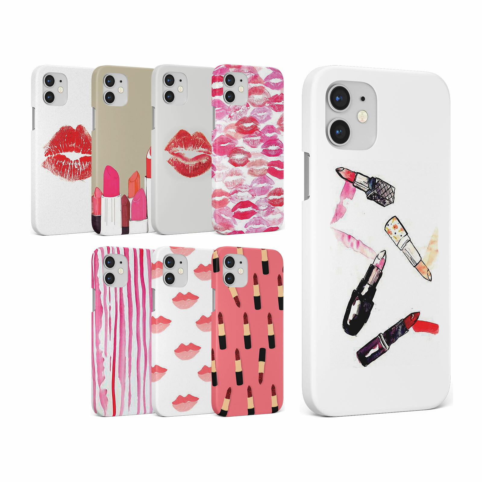 Beauty Mark Makeup - Matte Phone Case, Lipstick Kiss Mark