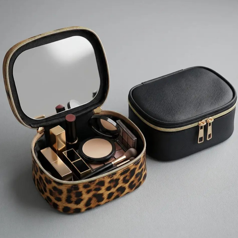 Beauty Makeup Bag - 2026 New Makeup Bag with Mirror