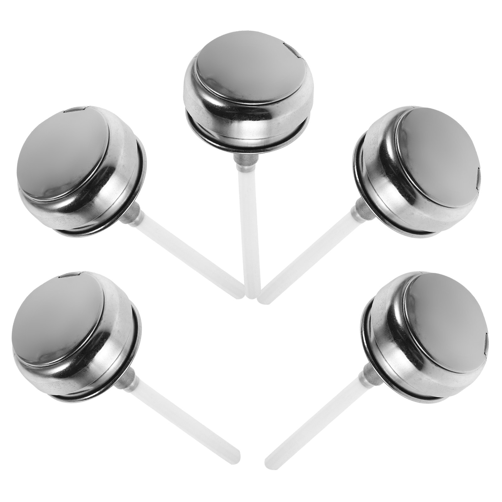 Beauty Makeup Supply - 5Pcs Stainless Steel Aluminum Push Down