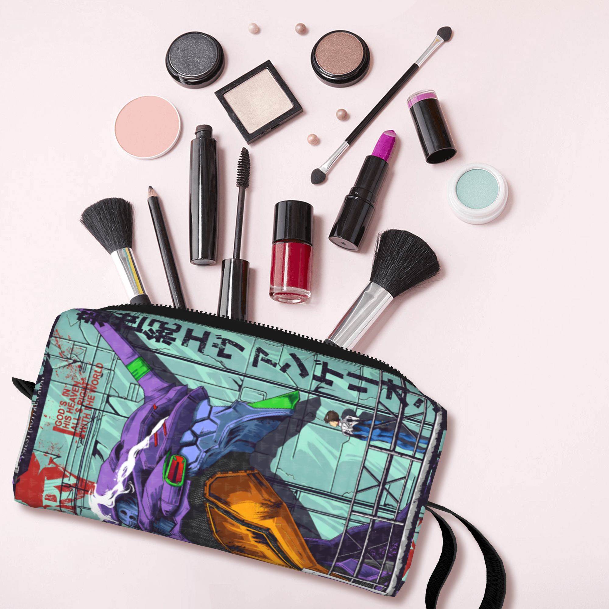 Woman Beauty Makeup - Custom E-Evangelions Cosmetic Bag Women Kawaii