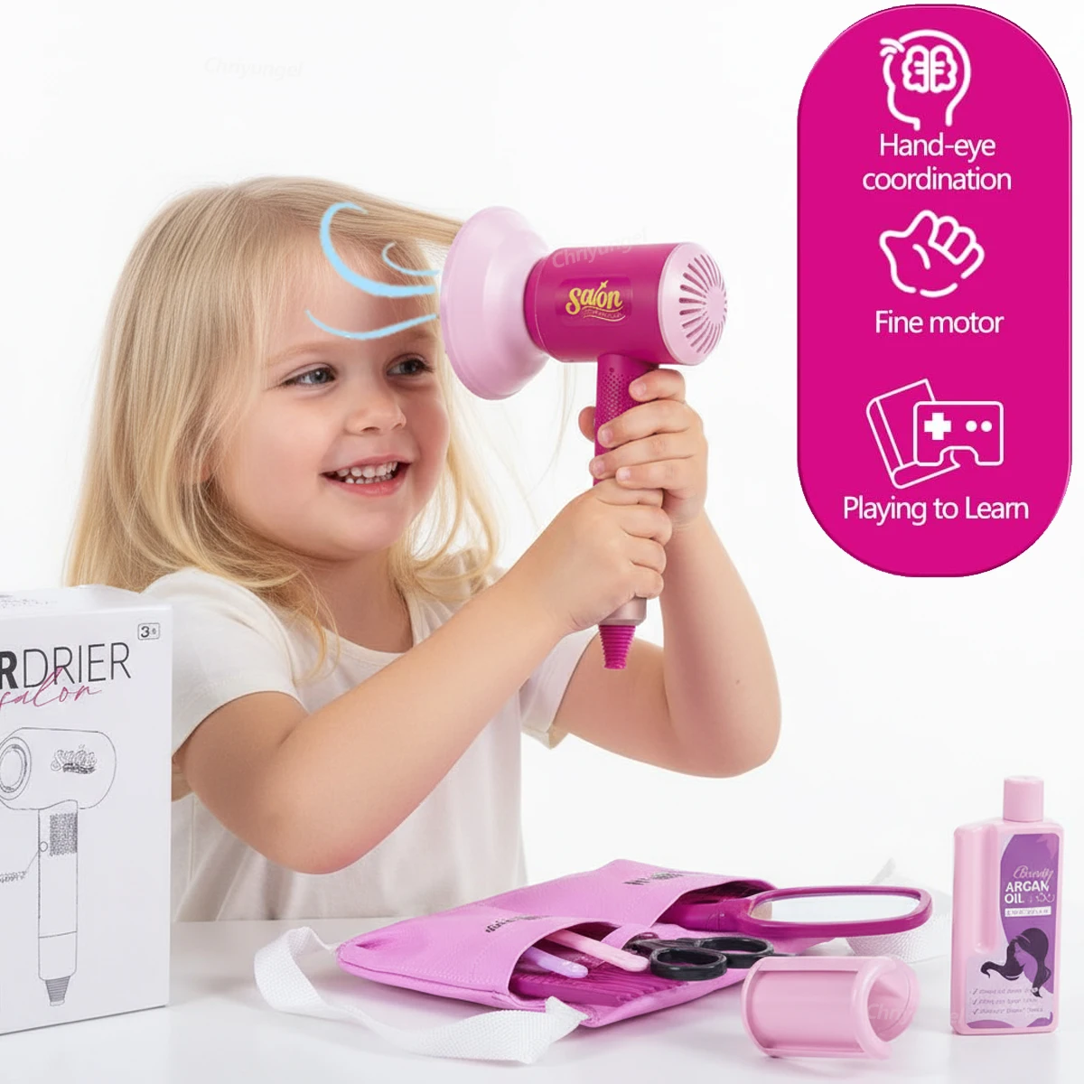 Kids Beauty Salon Set with Pre - Beauty Makeup Set For Kids recension och pris
