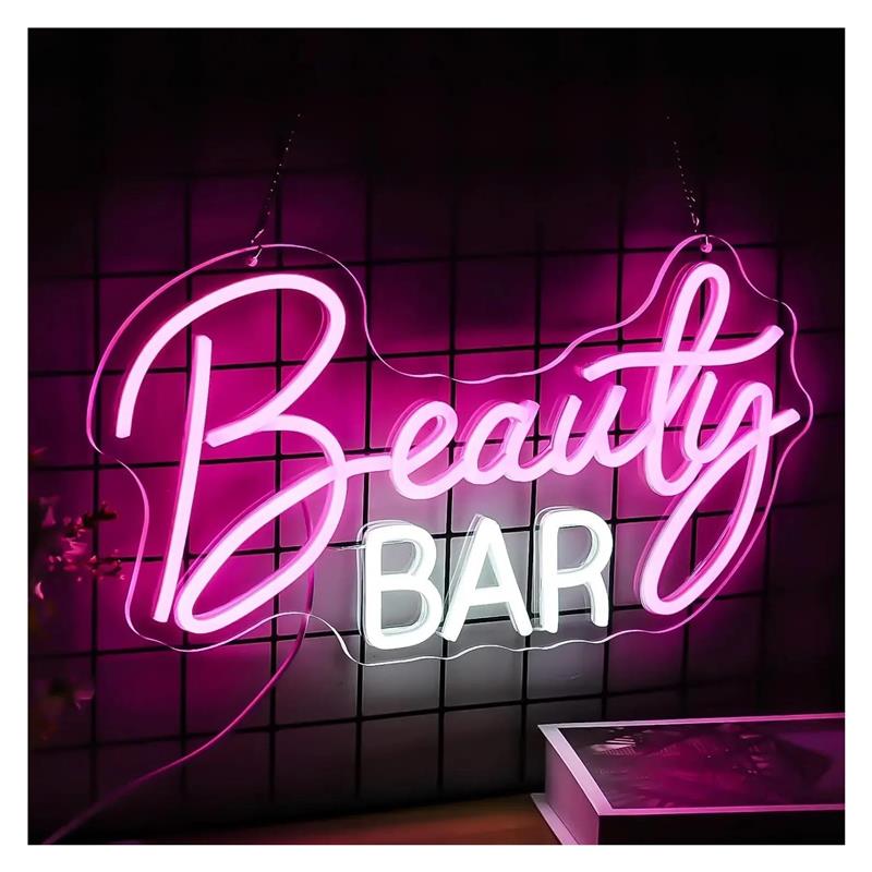 Beauty Bar Neon Sign Dimmable  - Beauty Makeup Wallpaper recension och pris