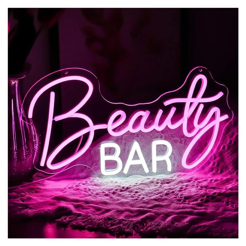 Beauty Bar Neon Sign Dimmable  - Beauty Makeup Wallpaper recension och pris