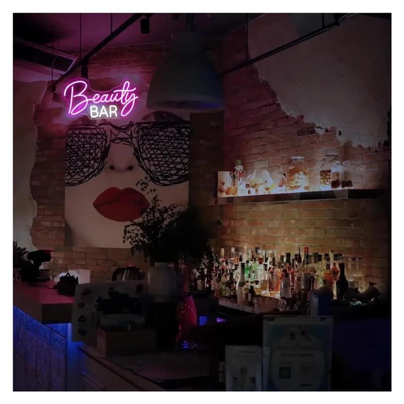 Beauty Bar Neon Sign Dimmable  - Beauty Makeup Wallpaper recension och pris