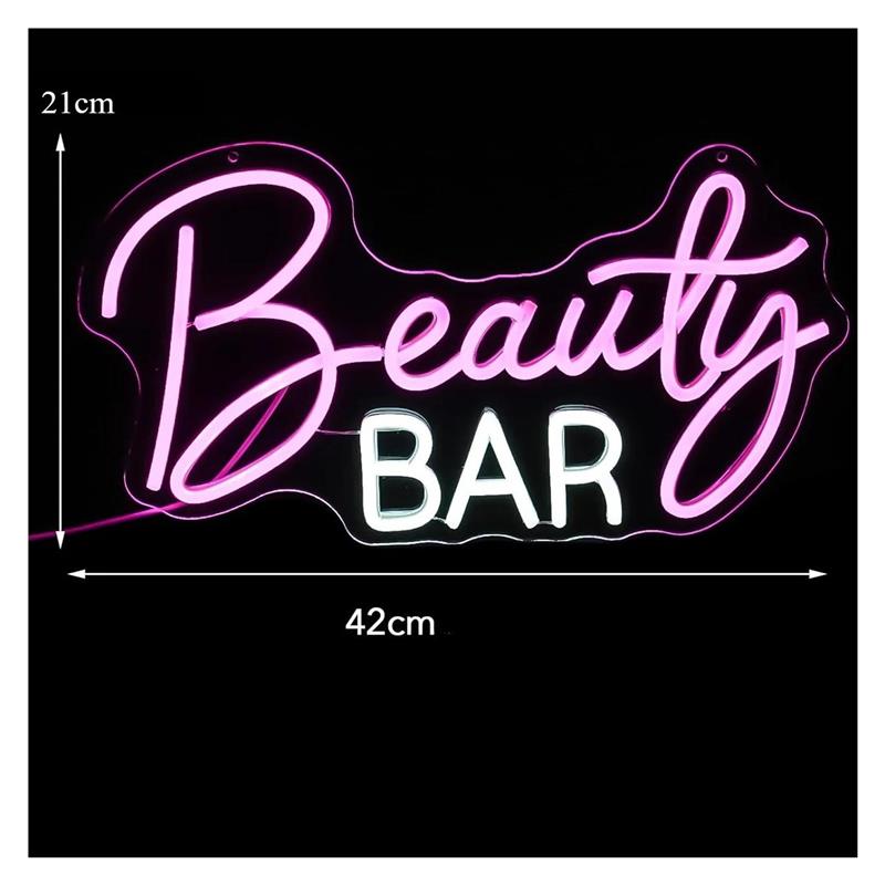 Beauty Bar Neon Sign Dimmable  - Beauty Makeup Wallpaper recension och pris