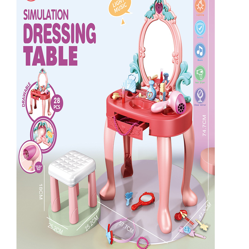 New Pretend Play Makeup Table  - Beauty Makeup Set For Kids recension och pris