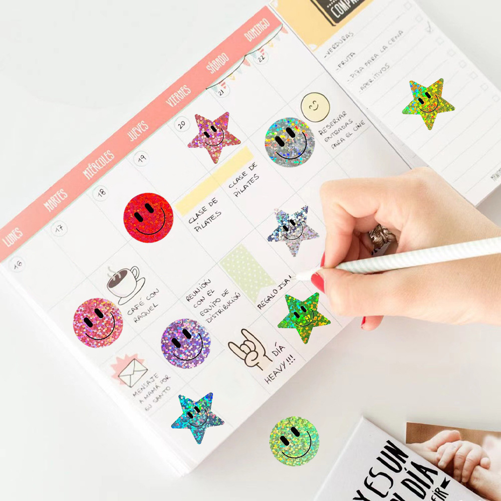 JCAC 500pcs/bag Smiling Glitte - Beauty Glazed Makeup recension och pris