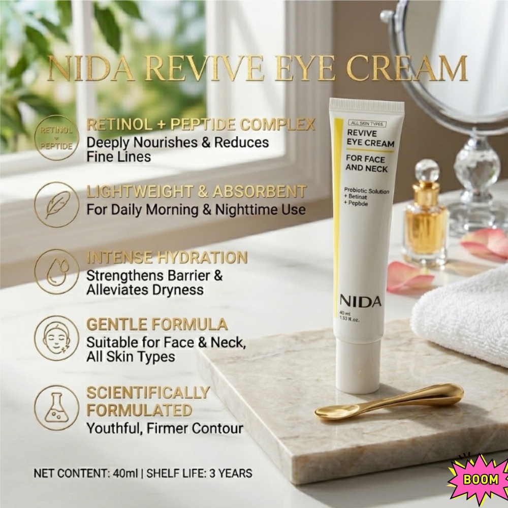 NIDA Retinol Peptide Eye Cream - Beauty Glazed Makeup recension och pris