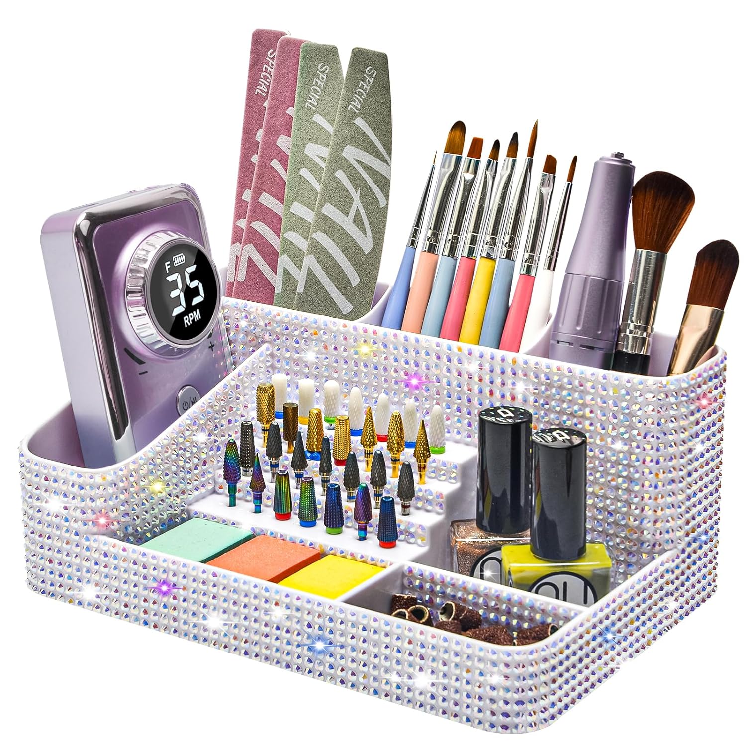 Large Capacity Clear Acrylic M - Beauty Makeup Supply recension och pris