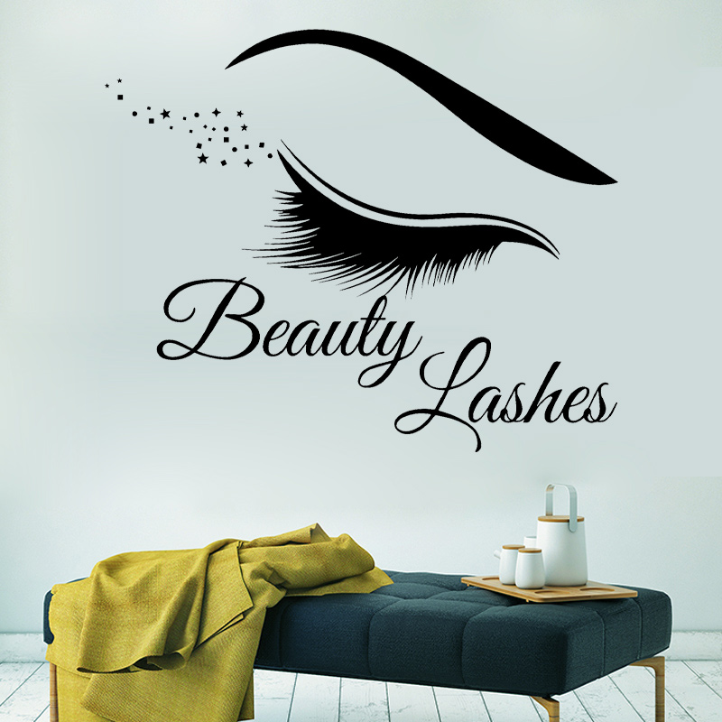 Modern Lashes Eyelashes Wall S - Beauty Makeup Wallpaper recension och pris