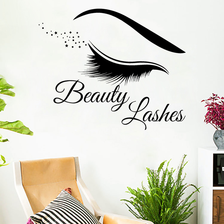 Modern Lashes Eyelashes Wall S - Beauty Makeup Wallpaper recension och pris