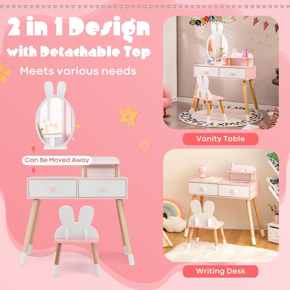 EY Kids Vanity, Rabbit Themed  - Beauty Makeup Set For Kids recension och pris