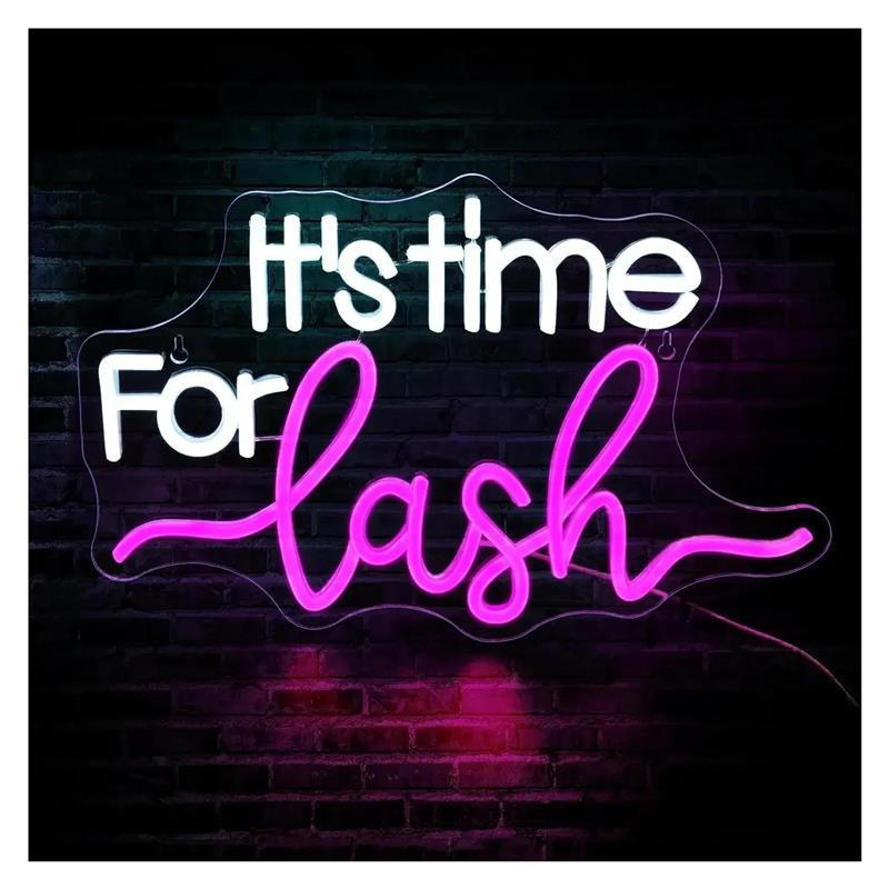It's Time For Lash Neon Sign F - Beauty Makeup Wallpaper recension och pris