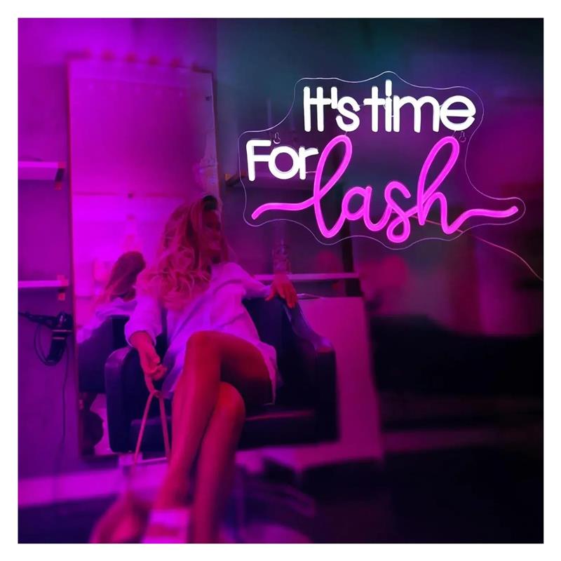 It's Time For Lash Neon Sign F - Beauty Makeup Wallpaper recension och pris