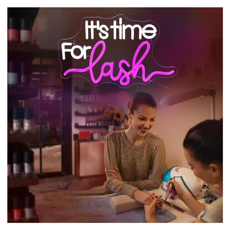 It's Time For Lash Neon Sign F - Beauty Makeup Wallpaper recension och pris