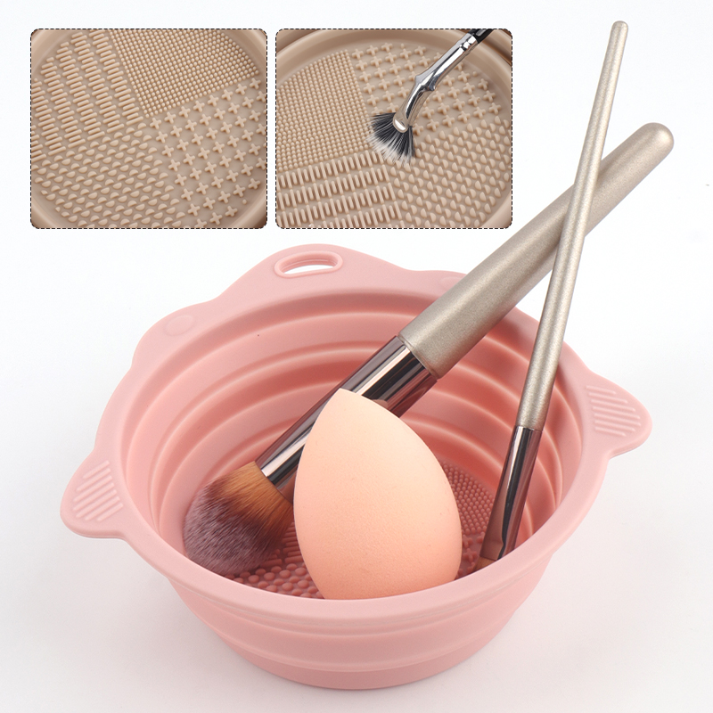 Foldable Scrubbing Silicone Bo - Beauty Makeup Supply recension och pris