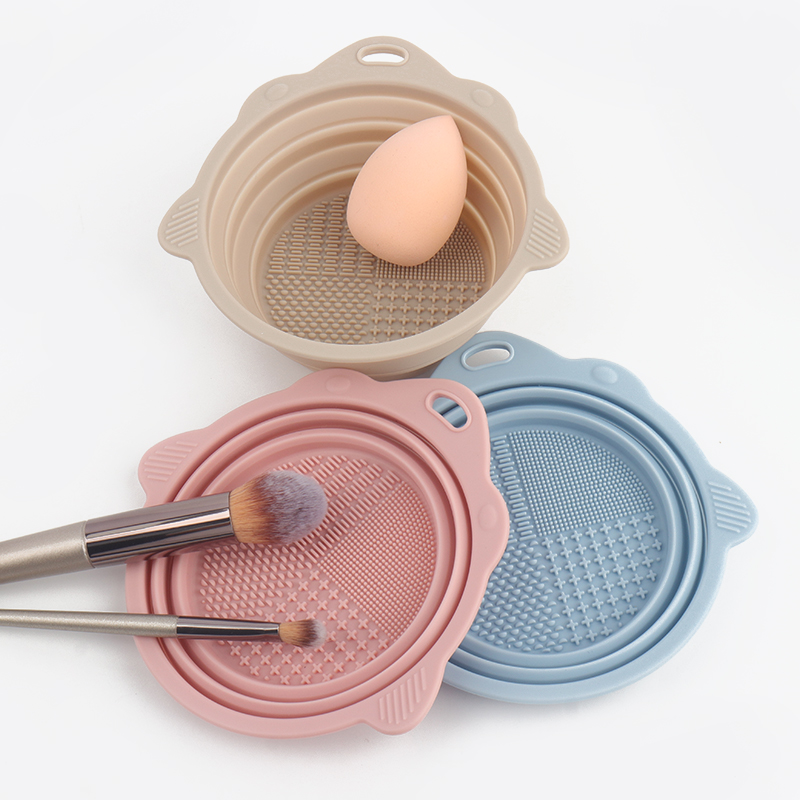 Foldable Scrubbing Silicone Bo - Beauty Makeup Supply recension och pris