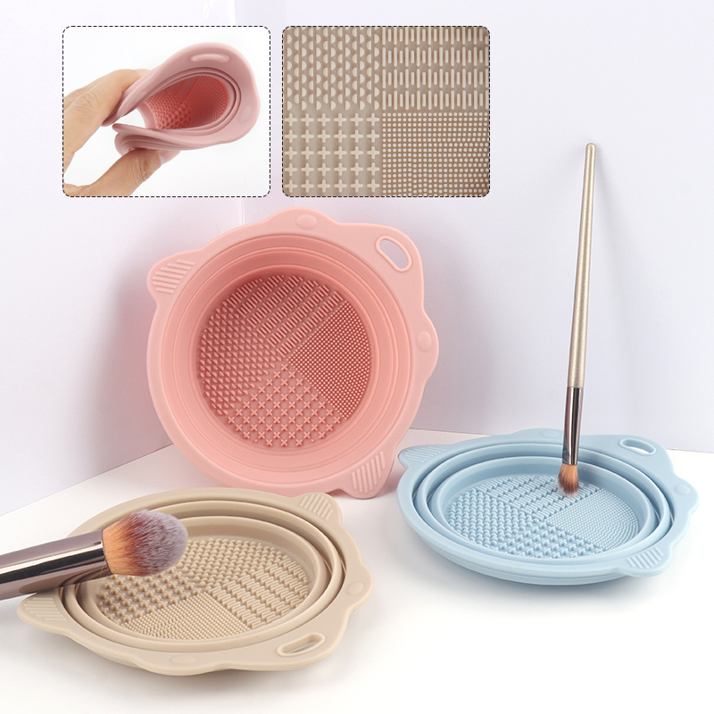 Foldable Scrubbing Silicone Bo - Beauty Makeup Supply recension och pris