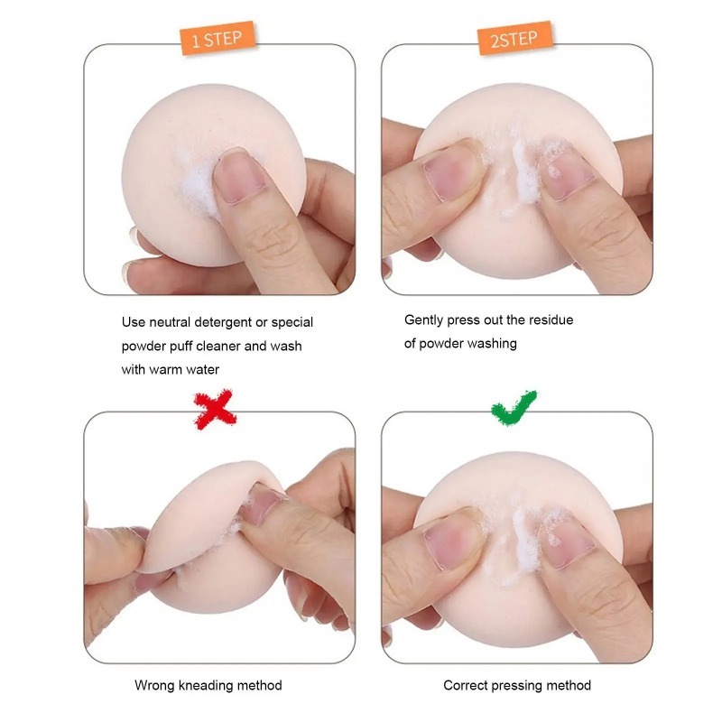 1-10pcs Portable Foundation Po - Beauty Blender In Makeup recension och pris