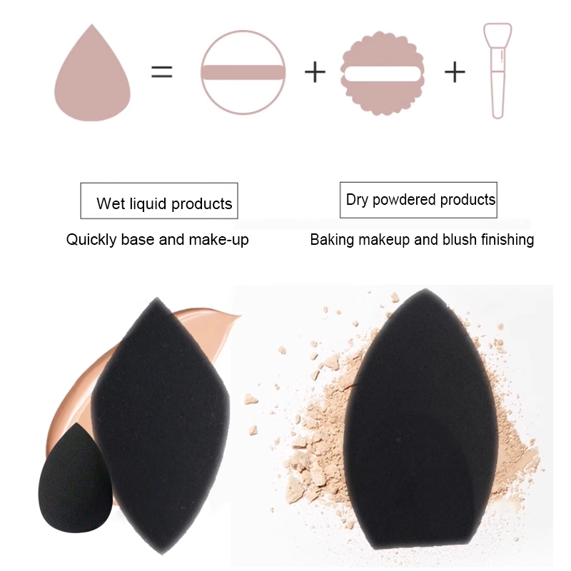2pcs Black Beauty Sponge Egg - - Beauty Blender In Makeup recension och pris