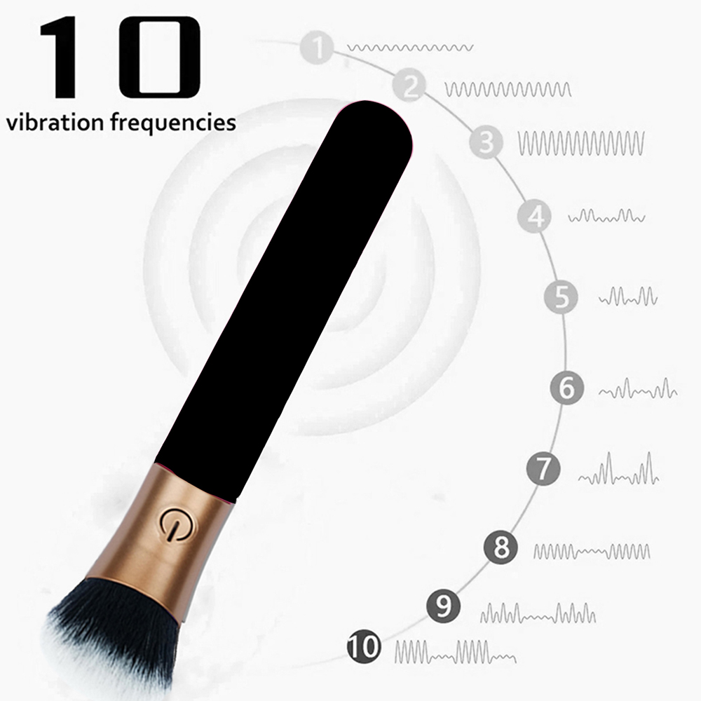 Bullet Vibrator Makeup Brush C - Woman Beauty Makeup recension och pris