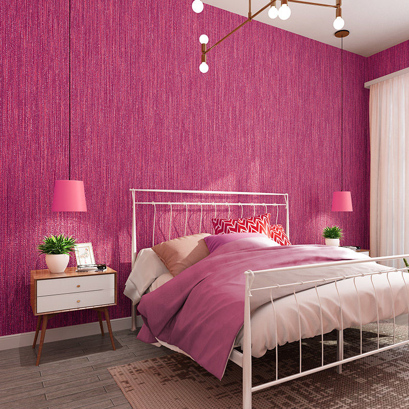 Japanese 3D Linen Striped Wall - Beauty Makeup Wallpaper recension och pris