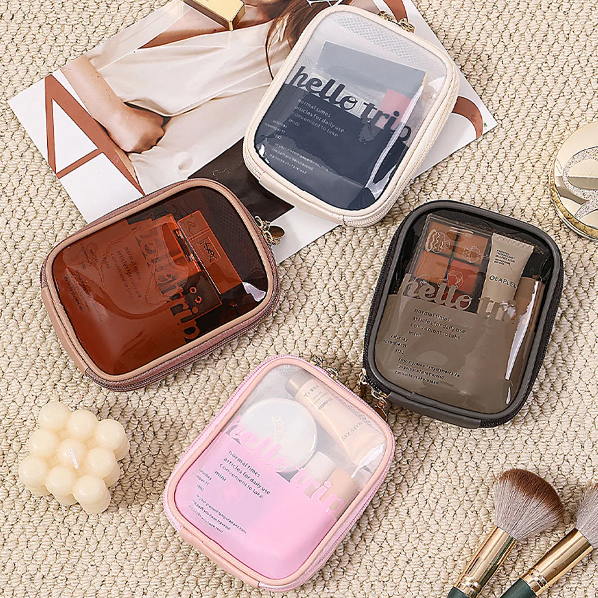 Transparent Portable Cosmetic  - Beauty Makeup Bag recension och pris