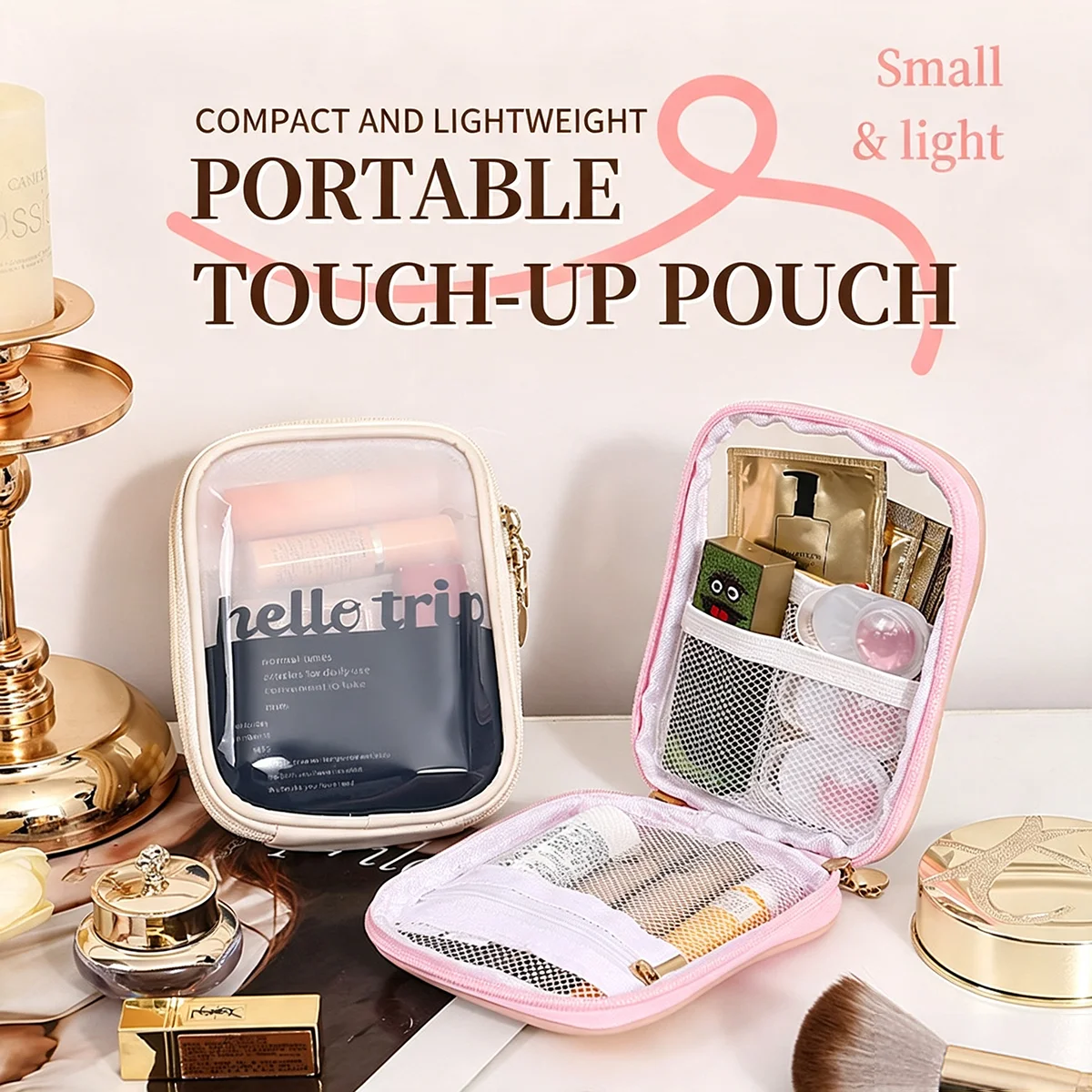Transparent Portable Cosmetic  - Beauty Makeup Bag recension och pris