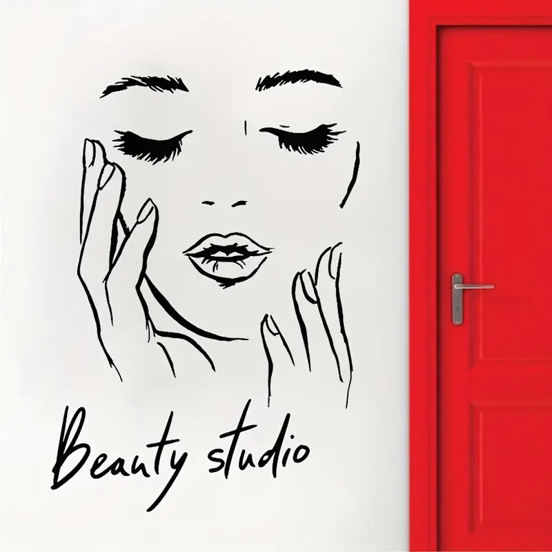 Wall Decal Featuring a Female  - Beauty Makeup Wallpaper recension och pris