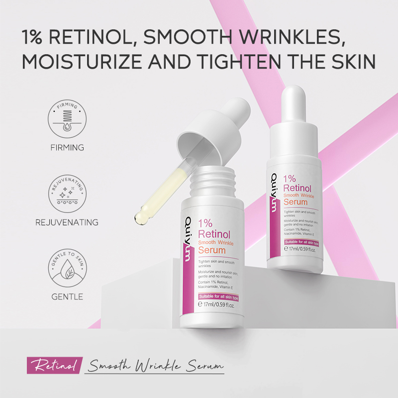 Quiyum 1% Retinol Smooth Wrink - The Ordinary Serum Hyaluronic Acid recension och pris