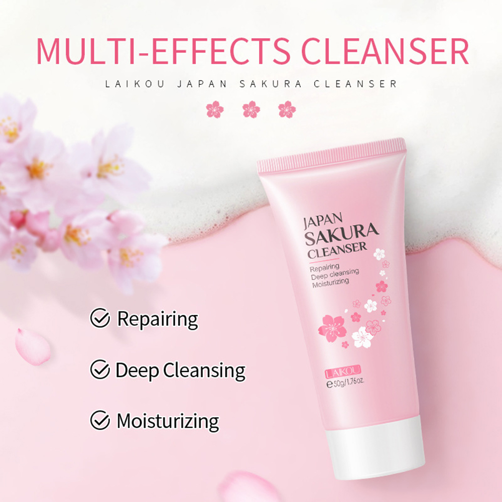LAIKOU 8Pcs Sakura Facial Skin - Woman Beauty Makeup recension och pris